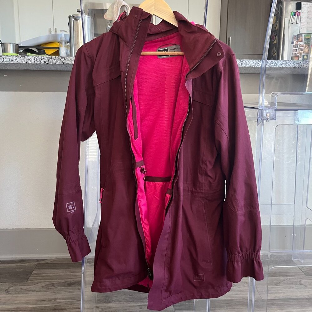 REI E1 Elements Women's Jacket - Magenta/Hot Pink Liner - Size S